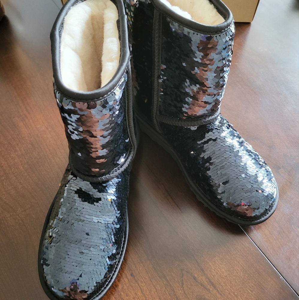 UGG classic short sequin 3 - Picture 2 of 7